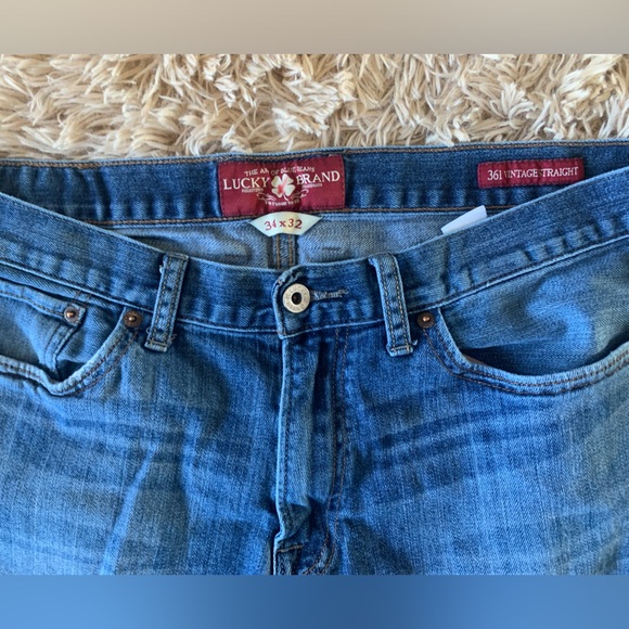 Lucky Brand Men's Medium Wash 361 Vintage Straight Size 34x32 - Picture 10 of 12